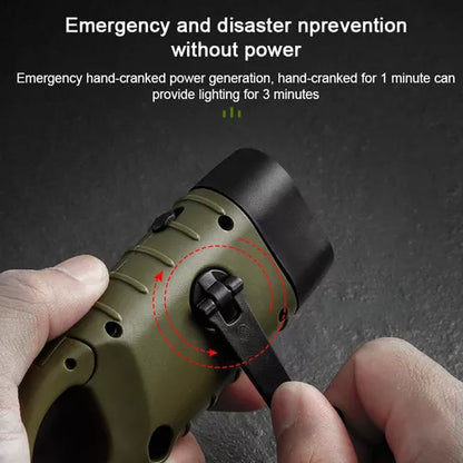 Linterna Dinamo Led Recargable Solar Trekking Camping