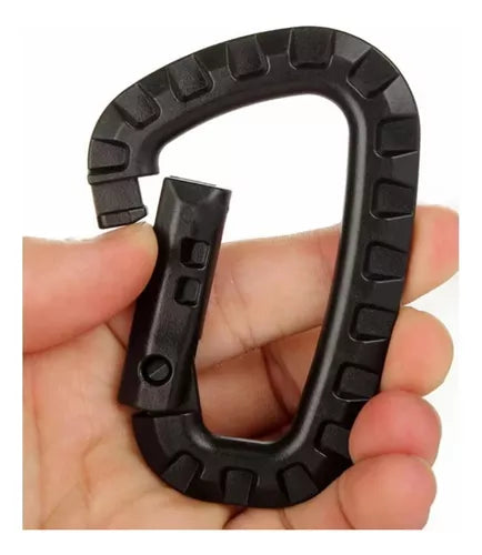 Mosqueton Tactico Plastico Multiuso Trekking Mosqueton