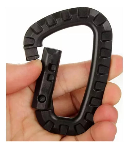 Mosqueton Tactico Plastico Multiuso Trekking Mosqueton