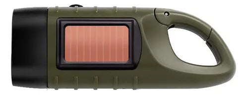 Linterna Dinamo Led Recargable Solar Trekking Camping