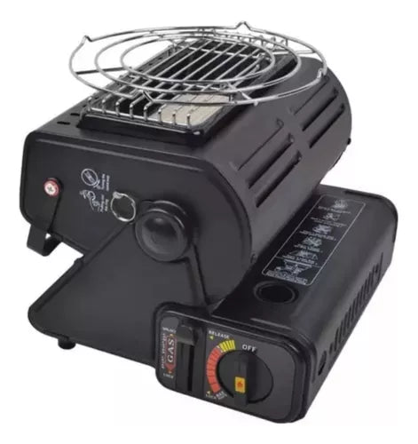 Calefactor Cocinilla Gas Hibrida 2 En 1 Portatil Camping