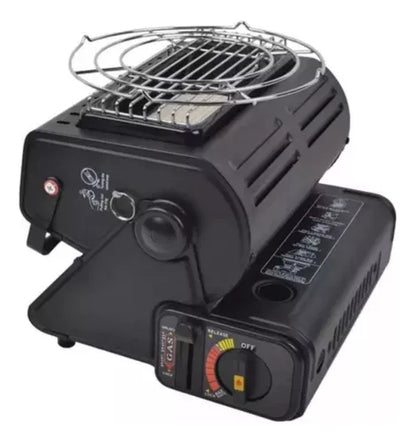 Calefactor Cocinilla Gas Hibrida 2 En 1 Portatil Camping