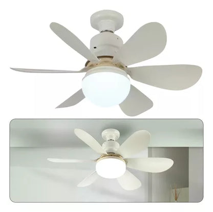 Ampolleta Ventilador Control Remoto E27 6 Aspas 60w 3tonos