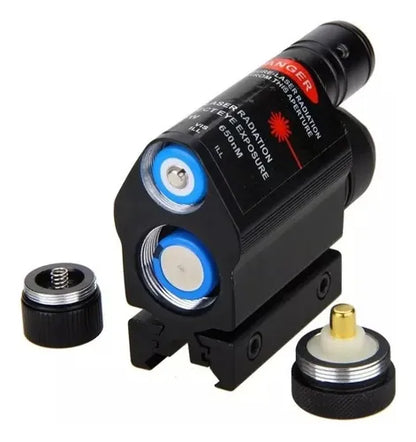Laser Tactico Linterna Tactica Pistola Fusil Riel 20mm 2en1