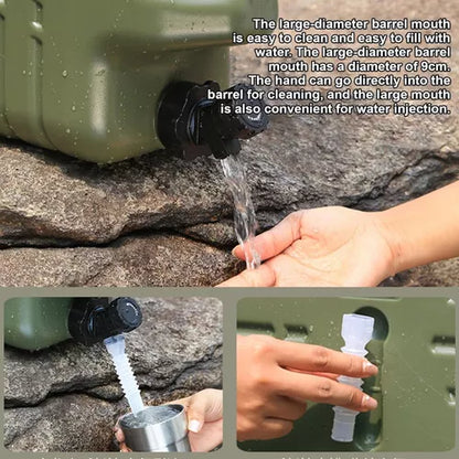 Cubo Contenedor De Agua Camping Bidon De Agua Portatil 25lts