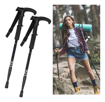 Pack 2 Bastones Trekking Baston Trekking Anti Shock 4tramos