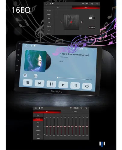 Radio Pantalla 10.36 Inch Pantalla Auto Android Qled 2+32gb