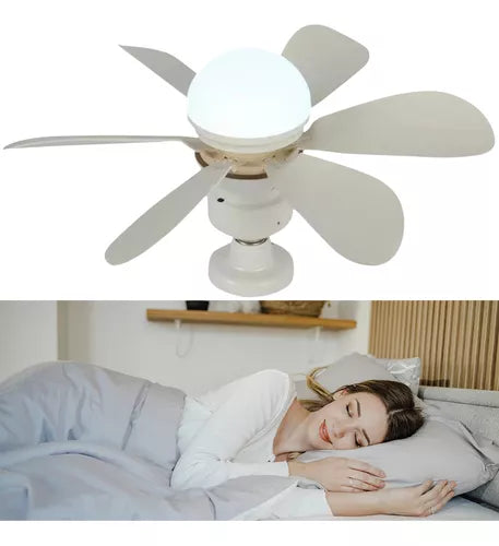 Ampolleta Ventilador Control Remoto E27 6 Aspas 60w 3tonos