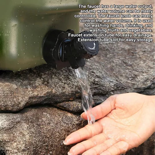 Cubo Contenedor De Agua Camping Bidon De Agua Portatil 25lts