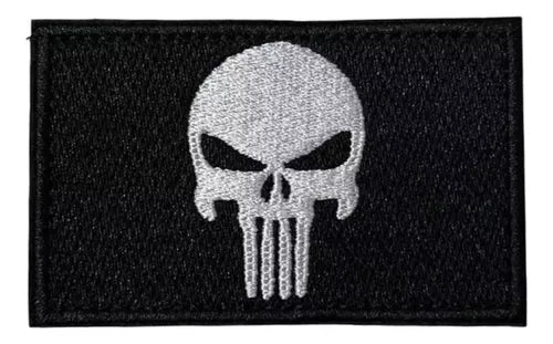 Parches Tacticos Airsoft Parche Airsoft Velcro Punisher Negro