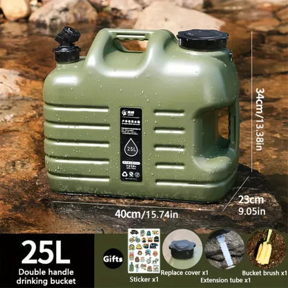 Cubo Contenedor De Agua Camping Bidon De Agua Portatil 25lts