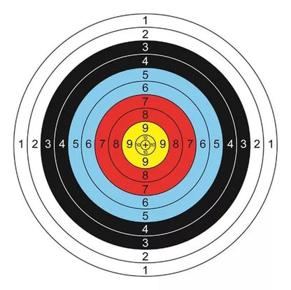 10x Blanco Arco Postones Pcp Target De Papel Tiro Al 60x60cm