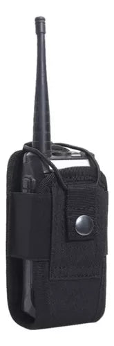 Pouch Porta Radio Molle Pouch Tactico Porta Radio Airsoft Negro
