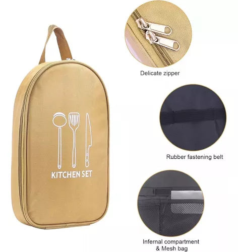 Set Utensilios Cocina Camping Accesorios Camping Outdoor 8pcs