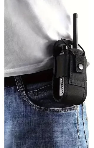 Pouch Porta Radio Molle Pouch Tactico Porta Radio Airsoft Negro