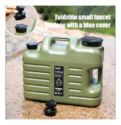 Cubo Contenedor De Agua Camping Bidon De Agua Portatil 25lts