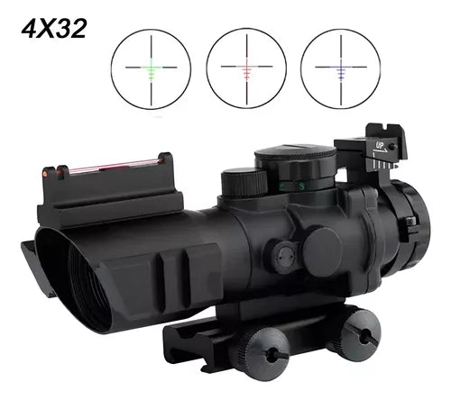 Mira Telescopica 4x32 Acog Caza Miras Telescopicas Riel 20mm
