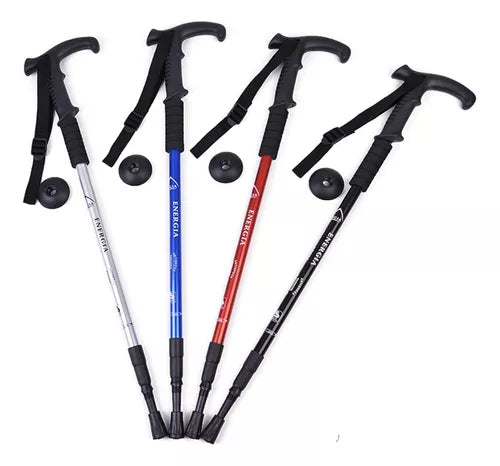 Pack 2 Bastones Trekking Baston Trekking Anti Shock 4tramos