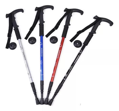 Pack 2 Bastones Trekking Baston Trekking Anti Shock 4tramos