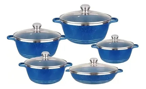 Set De Ollas Antiadherente Bateria Ollas 10pcs