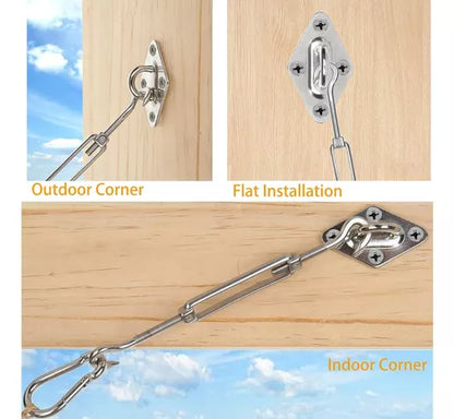 Kit De Instalacion Toldo Vela Gancho Soporte Anclaje 40pz