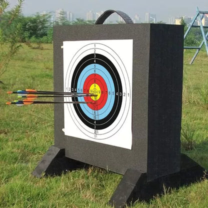 10x Blanco Arco Postones Pcp Target De Papel Tiro Al 60x60cm