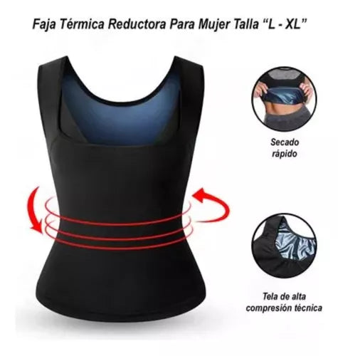 Faja Reductora Mujer Adelgazante Modeladora Abdominal Gym