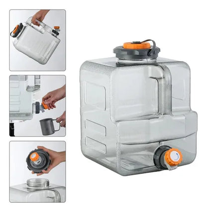 Cubo Contenedor De Agua Camping Bidon De Agua Portatil 12lts