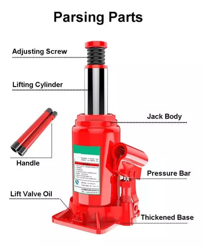 Gata Hidraulica Levanta Auto Gato Tipo Botella 10 Toneladas