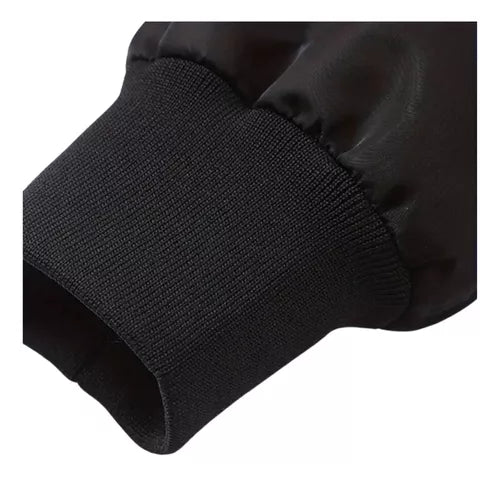 Chaqueta Aviador Chaqueta Bomber Impermeable Cazadora Negro Ziper