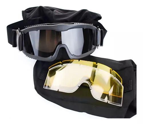 Antiparras Tacticos Airsoft Gafas Tactico Antiparras 3 Micas