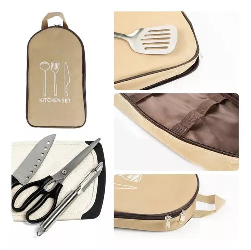 Set Utensilios Cocina Camping Accesorios Camping Outdoor 8pcs