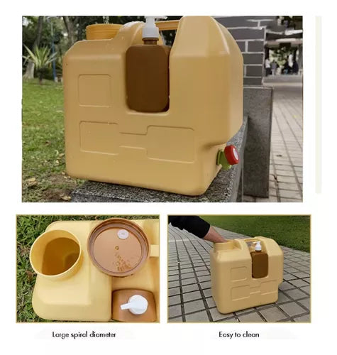 Cubo Contenedor De Agua Camping Bidon De Agua Portatil 20lts