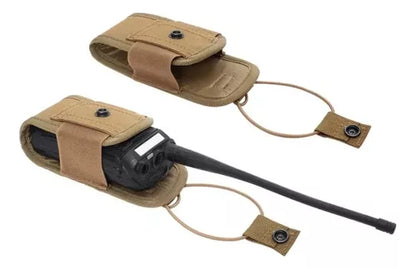 Pouch Porta Radio Molle Pouch Tactico Porta Radio Airsoft Negro