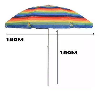 Sombrilla Playa Quitasol Paraguas Sombrilla Verano 160cm