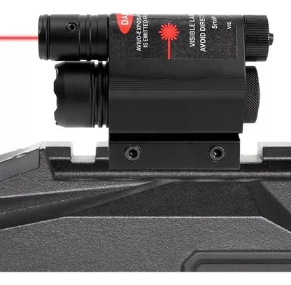 Laser Tactico Linterna Tactica Pistola Fusil Riel 20mm 2en1
