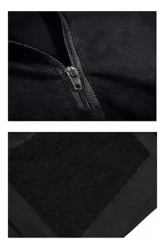 Polera Tactica Negra Manga Corta Polera Airsoft Ropa Militar