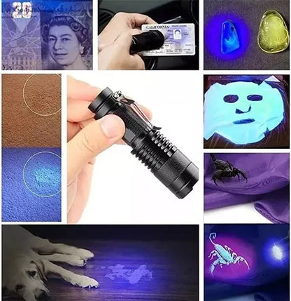 Linterna Luz Ultravioleta Linternas Recargables Linterna Uv