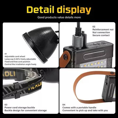 Linterna Minera Linterna Led Potente Foco Minero Recargable