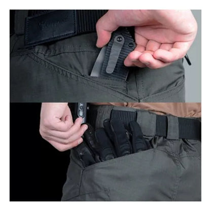 Short Tactico Militar Outdoor Bermuda Cargo De Hombre Negro