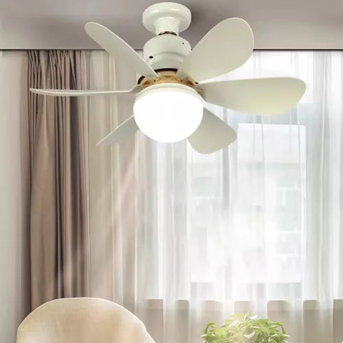 Ampolleta Ventilador Control Remoto E27 6 Aspas 60w 3tonos