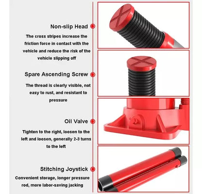 Gata Hidraulica Levanta Auto Gato Tipo Botella 10 Toneladas