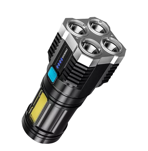 Linterna Led Usb Recargable Foco Camping 4 Focos Cob Led
