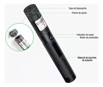 Puntero Laser Verde Super Potente Astronomico Haz De Luz