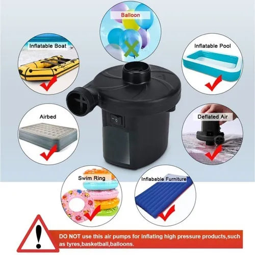Inflador Electrico Mini Compresor Aire Inflador Piscina 220v