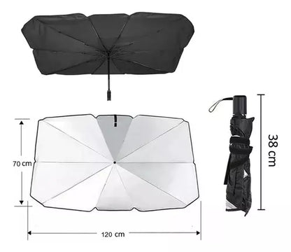 Tapasol Cubres Parabrisas Auto Parasol Quitasol Sol 120x70cm