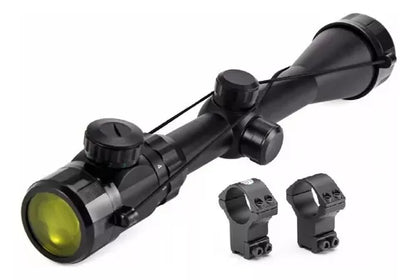 Mira Telescopica Rifles Pcp Caza Iluminada 3-9x40 Riel 11mm