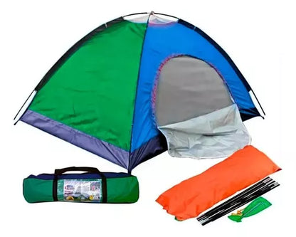 Carpa Camping Carpa 3 Personas Carpa Impermeable 1.6x2x1mts