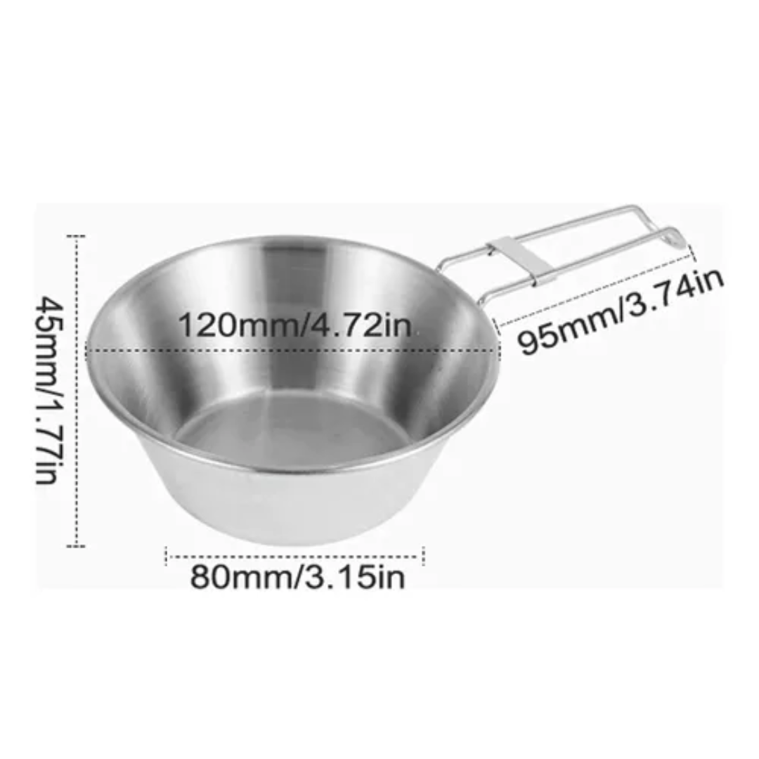 Kit Plato Camping 21cm Platos Camping Metal