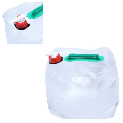Cubo Contenedor Agua Plegable 20l Portatil Camping Color Transparente
